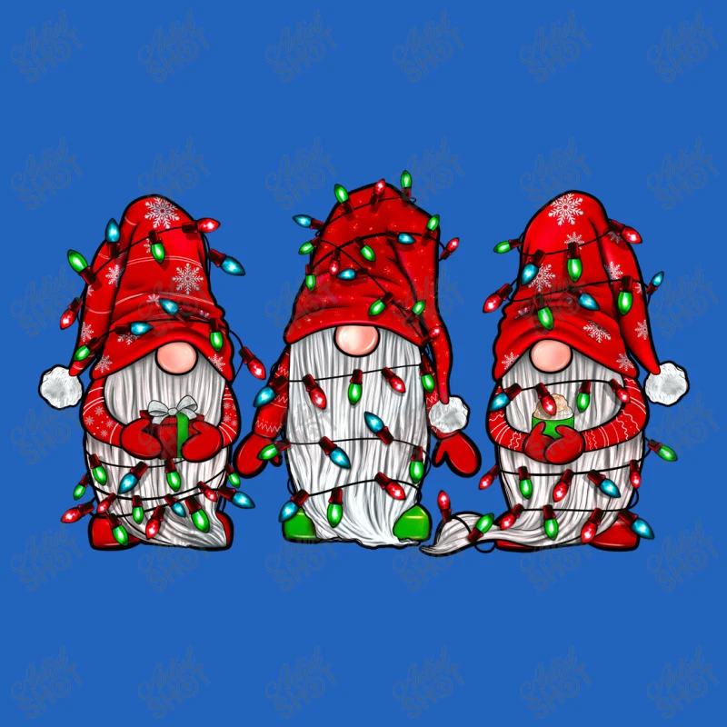 Gnome With Christmas Lights Toddler T-shirt 5 Gnome With Christmas Lights Toddler T-shirt - Image 3