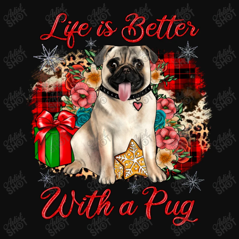 Christmas Life Is Better With A Pug Crop Top 5 Christmas Life Is Better With A Pug Crop Top - Image 3