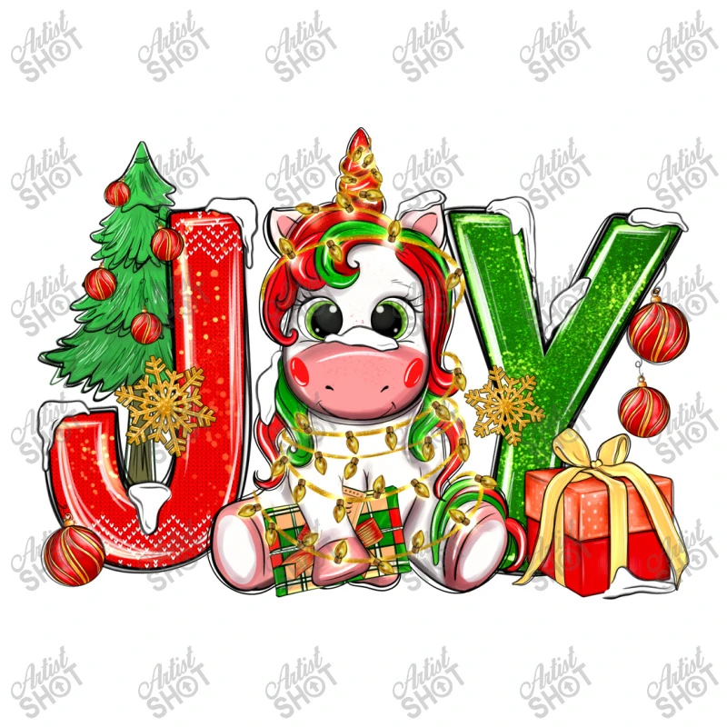 Joy Christmas Unicorn Youth Tee 7 Joy Christmas Unicorn Youth Tee - Image 5