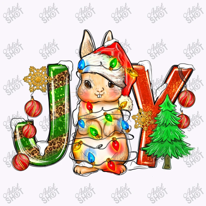 Joy Christmas Rabbit Tank Top 7 Joy Christmas Rabbit Tank Top - Image 5
