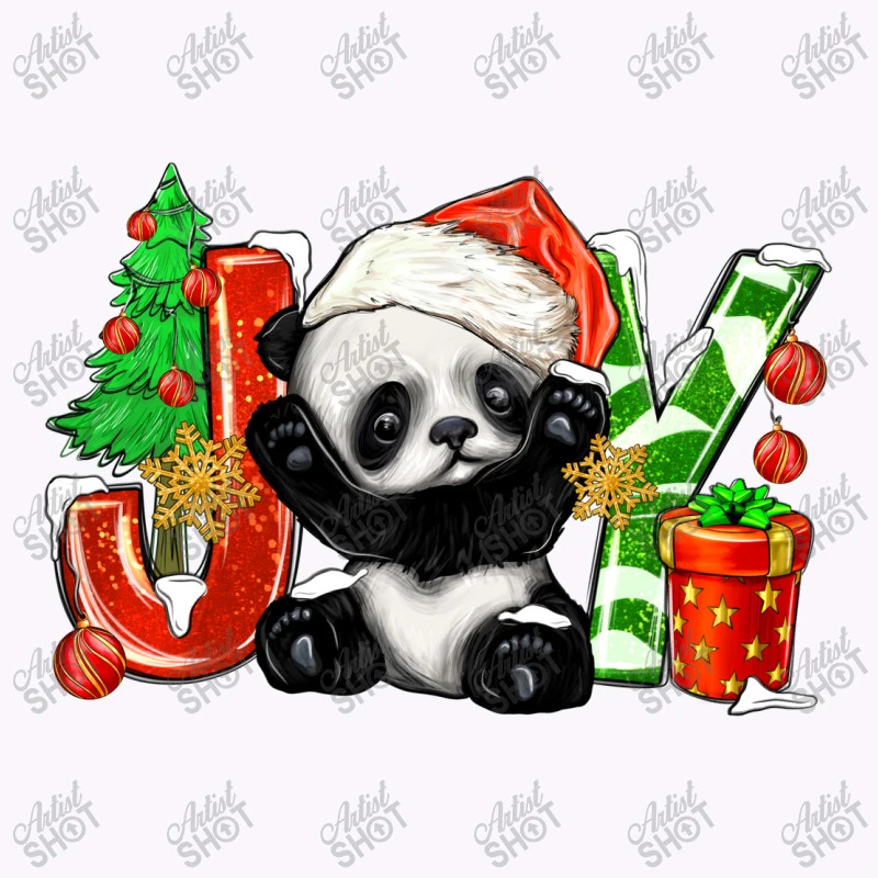 Joy Christmas Panda Tank Top 7 Joy Christmas Panda Tank Top - Image 5