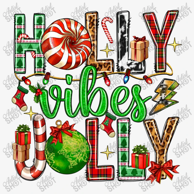 Holly Jolly Vibes With Christmas Candies Baby Bibs 4 Holly Jolly Vibes With Christmas Candies Baby Bibs - Image 2