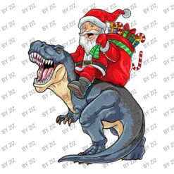 Christmas Dinosaur Santa Riding T Rex Merry Xmas B Crewneck Sweatshirt -Noel Outfits Store d.2526173614.25065800.s3.1 ffffff Wml6 800x800 1