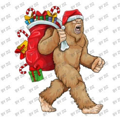 Bigfoot Santa Christmas Bag Xmas Sasquatch Boys Ki Youth Sweatshirt -Noel Outfits Store d.2526186556.25069009.s3.1 ffffff Wml6 800x800 1