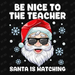 Be Nice To The Teacher Santa Christmas Funny Santa Crop Top -Noel Outfits Store d.2526190030.25069802.s3.1 0e0e0e Wml6 800x800 1