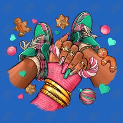 Pink Christmas Black Girl Sneakers Toddler T-shirt -Noel Outfits Store d.2526264540.25083372.s3.1 2263bd YXJ0aXN0c2hvdA 800x800 1