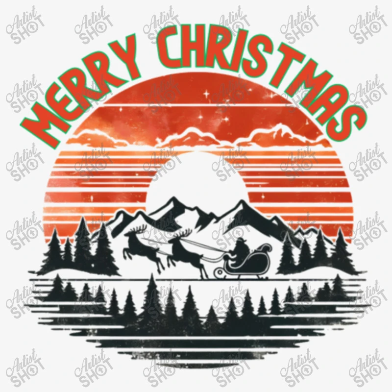 Merry Christmas From The Mountain Ladies Fitted T-Shirt 7 Merry Christmas From The Mountain Ladies Fitted T-Shirt - Image 5