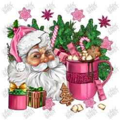 Pink Christmas Hot Chocolate Coffee Cup With Santa Women's V-Neck T-Shirt -Noel Outfits Store d.2526358762.25087078.s3.1 ffffff YXJ0aXN0c2hvdA 800x800 1