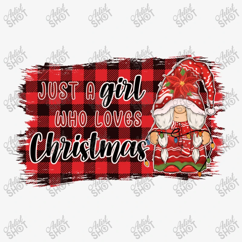 Just A Girl Who Loves Christmas Sublim Ladies Fitted T-Shirt 7 Just A Girl Who Loves Christmas Sublim Ladies Fitted T-Shirt - Image 5