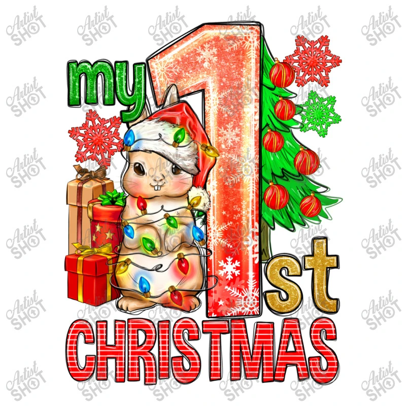 My First Christmas Rabbit Toddler T-shirt 5 My First Christmas Rabbit Toddler T-shirt - Image 3
