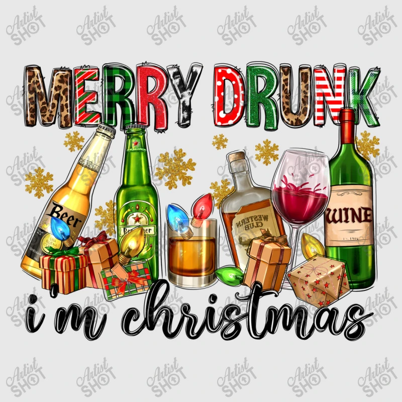 Merry Drunk I'm Christmas With Alcohol Hoodie & Jogger Set 6 Merry Drunk I'm Christmas With Alcohol Hoodie & Jogger Set - Image 4