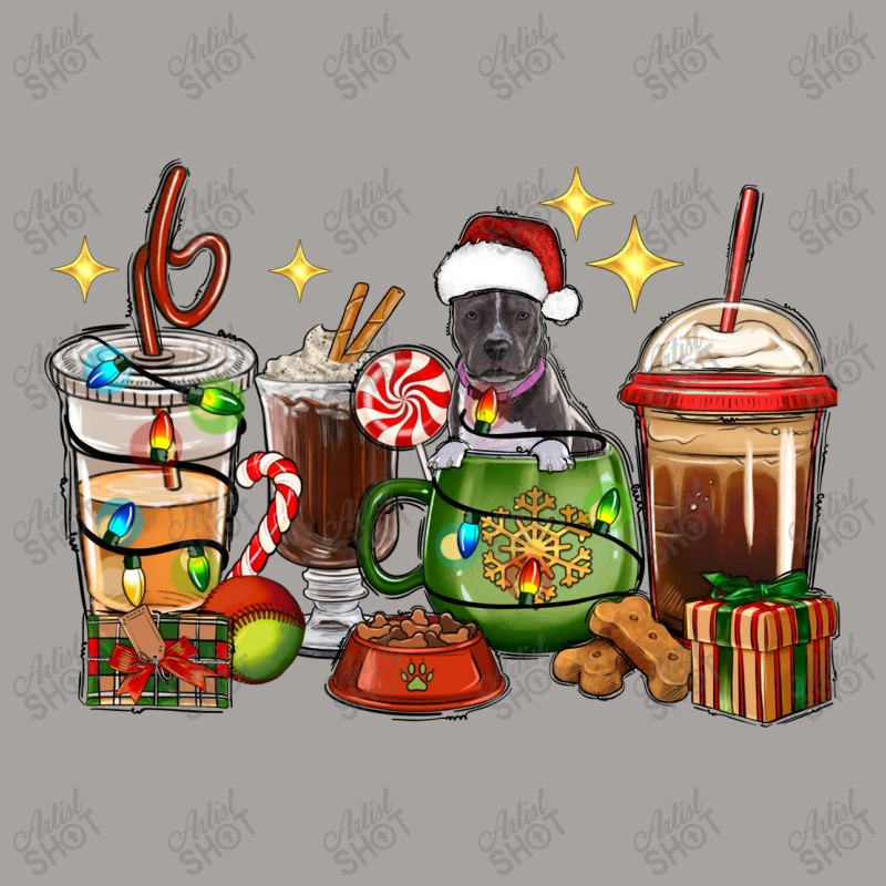 Christmas Coffee Cups With Pitbull Racerback Tank 7 Christmas Coffee Cups With Pitbull Racerback Tank - Image 5