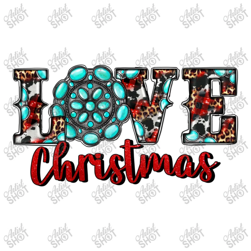 Western Gemstone Christmas Love Crop Top 5 Western Gemstone Christmas Love Crop Top - Image 3