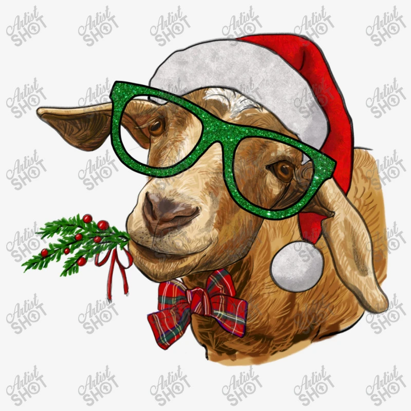 Christmas Glasses Goat Baby Bibs 4 Christmas Glasses Goat Baby Bibs - Image 2