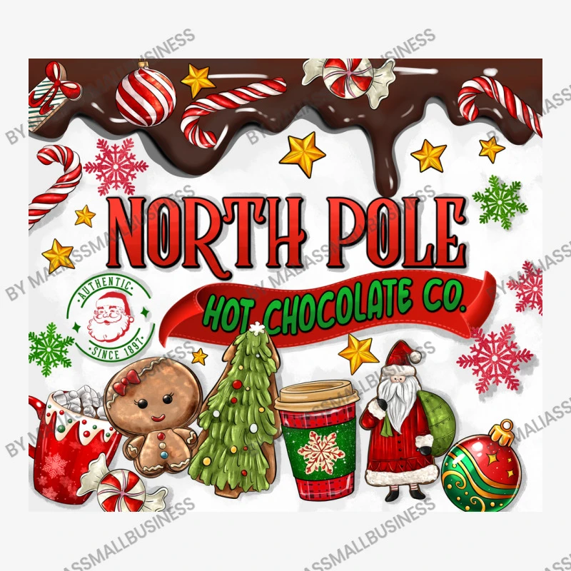 North Pole Hot Chocolate Christmas Slide Sandal 6 North Pole Hot Chocolate Christmas Slide Sandal - Image 4