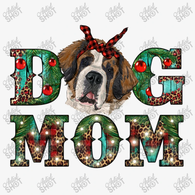 Western Christmas Dog Mom St Bernard Slide Sandal 6 Western Christmas Dog Mom St Bernard Slide Sandal - Image 4