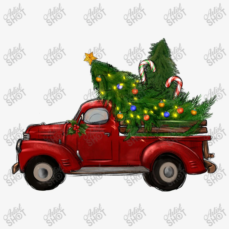 Christmas Trees With Truck Baby Bibs 4 Christmas Trees With Truck Baby Bibs - Image 2