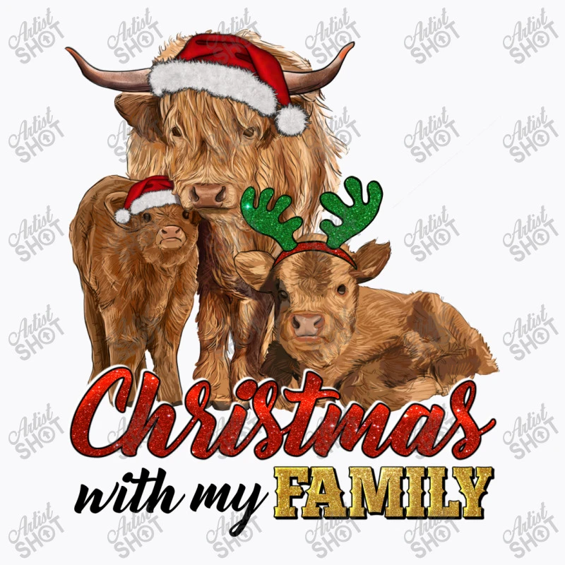 Cow And Calves Christmas With My Family T-Shirt 7 Cow And Calves Christmas With My Family T-Shirt - Image 5