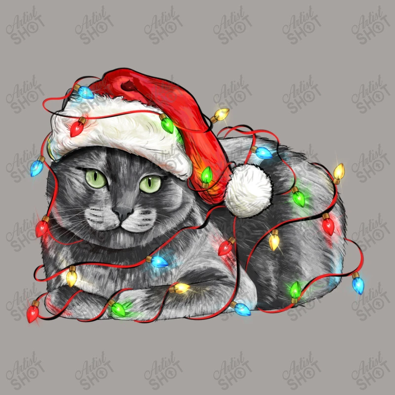 Christmas Russian Blue Cat Racerback Tank 7 Christmas Russian Blue Cat Racerback Tank - Image 5