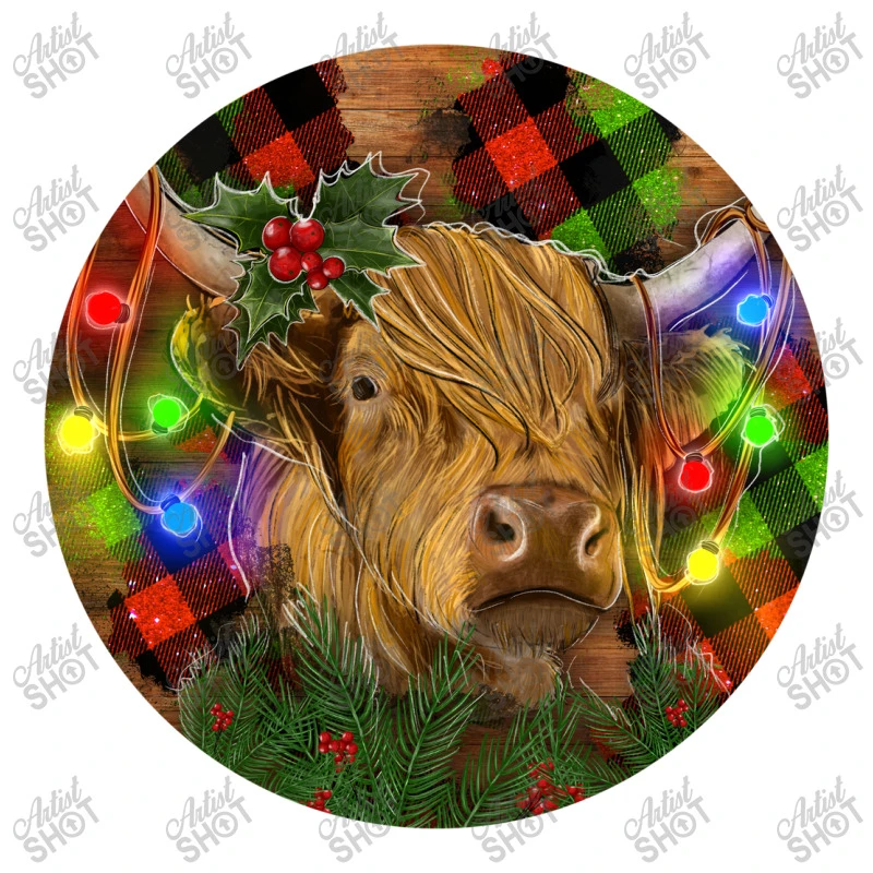 Brown Cow Christmas Crop Top 5 Brown Cow Christmas Crop Top - Image 3