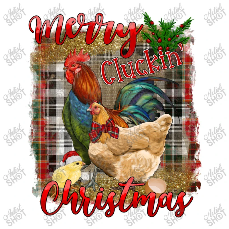 Merry Cluckin' Christmas Crop Top 5 Merry Cluckin' Christmas Crop Top - Image 3