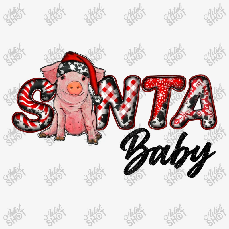 Christmas Santa Baby Baby Bibs 4 Christmas Santa Baby Baby Bibs - Image 2