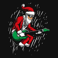 Santa Playing Guitar Christmas Pajama Musician All Over Women's T-shirt -Noel Outfits Store d.2526986756.25100773.s3.1 111111 bm9uZQ 800x800 1
