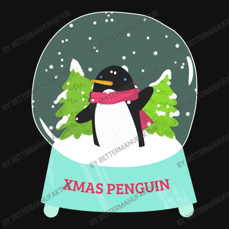 Snow Globe Penguin Christmas Tree Believe Xmas Gif Baby Bibs 4 Snow Globe Penguin Christmas Tree Believe Xmas Gif Baby Bibs - Image 2