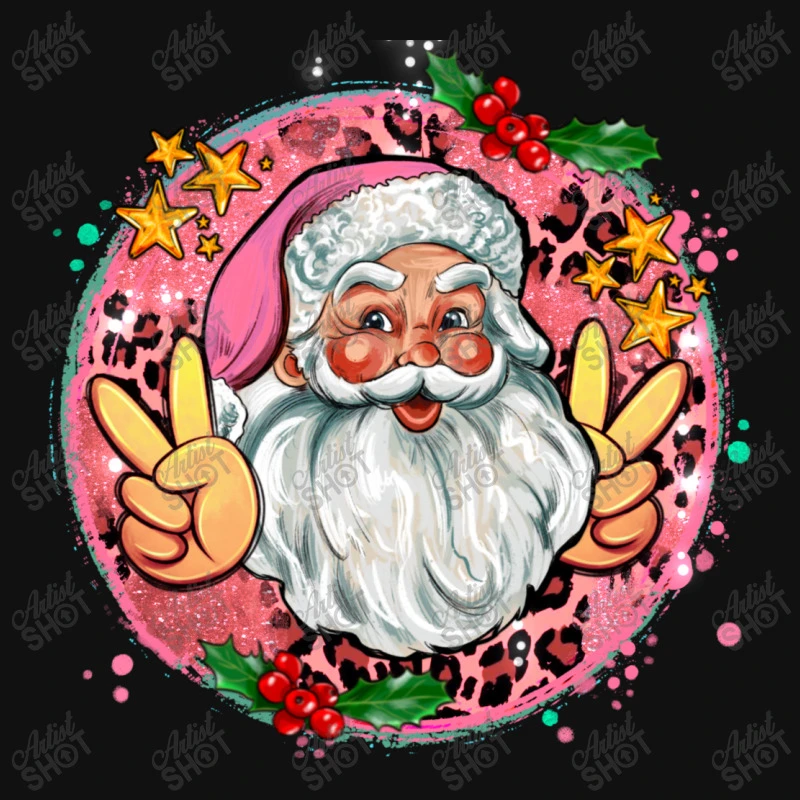 Merry Christmas Peace Santa All Over Women's T-shirt 7 Merry Christmas Peace Santa All Over Women's T-shirt - Image 5
