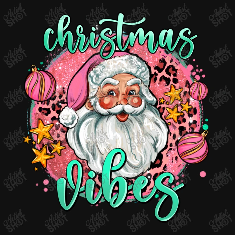Christmas Vibes Santa All Over Women's T-shirt 7 Christmas Vibes Santa All Over Women's T-shirt - Image 5