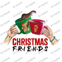 Christmas Friends Toddler T-shirt -Noel Outfits Store d.2527096012.25102237.s3.1 ffffff Y2 Fn2t1bg 800x800 1