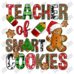 Teacher Of Smart Cookies Christmas Women's V-Neck T-Shirt -Noel Outfits Store d.2527096869.25102153.s3.1 ffffff YXJ0aXN0c2hvdA 800x800 1