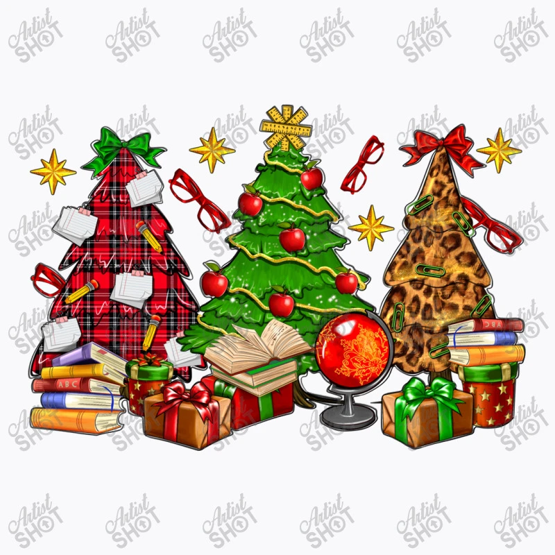 Teacher Christmas Trees T-Shirt 7 Teacher Christmas Trees T-Shirt - Image 5