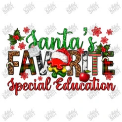 Santa's Favorite Special Education Christmas 3/4 Sleeve Shirt -Noel Outfits Store d.2527100657.25102134.s3.1 ffffff YXJ0aXN0c2hvdA 800x800 1