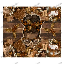 Afro Messy Bun Melanin Christmas Youth Sweatshirt -Noel Outfits Store d.2527104316.25097386.s3.1 ffffff SFJBIERlc2lnbiBTaG9w 800x800 1