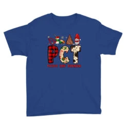 Pct Patient Care Technician Christmas Youth Tee -Noel Outfits Store pd.2288896104.37.23350267.s3.1 front blue ffffff none x10.6y10.6 107.8 800x800 1