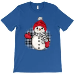 Grey Christmas Snowman T-Shirt -Noel Outfits Store pd.2293750907.24.23350129.s3.1 front royal blue ffffff none x6y6 168 800x800 1