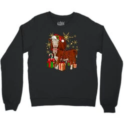 Christmas Hereford Crewneck Sweatshirt -Noel Outfits Store pd.2296377079.32.23349491.s3.1 front black ffffff none x7.1y7.1 109.8 800x800 1