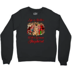Christmas Life Is Better With A German Shepherd Crewneck Sweatshirt 9 Christmas Life Is Better With A German Shepherd Crewneck Sweatshirt -Noel Outfits Store pd.2297441084.32.23348963.s3.1 front black ffffff none x5.6y5.6 112.8 800x800 1