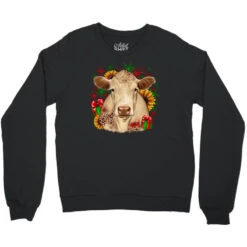 Christmas Charolais Crewneck Sweatshirt -Noel Outfits Store pd.2297999949.32.23348737.s3.1 front black ffffff none x3.1y3.1 117.8 800x800 1