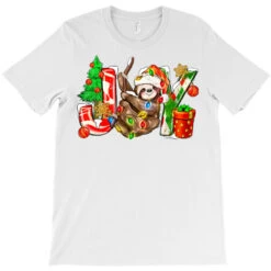 Joy Christmas Sloth T-Shirt -Noel Outfits Store pd.2524079702.24.25058393.s3.1 front white ffffff none x0y0 180 800x800 1