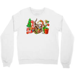 Joy Christmas Sloth Crewneck Sweatshirt -Noel Outfits Store pd.2524079754.32.25058393.s3.1 front white ffffff none x0y0 124 800x800 1