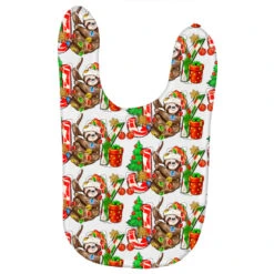 Joy Christmas Sloth Baby Bibs