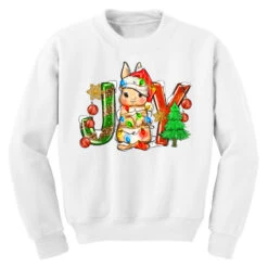 Joy Christmas Rabbit Youth Sweatshirt 9 Joy Christmas Rabbit Youth Sweatshirt -Noel Outfits Store pd.2524081409.52.25058392.s3.1 front white ffffff none x0y0 169 800x800 1
