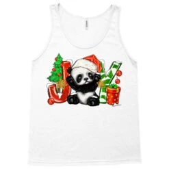 Joy Christmas Panda Tank Top 9 Joy Christmas Panda Tank Top -Noel Outfits Store pd.2524083508.30.25058383.s3.1 front white ffffff none x0y0 180 800x800 1