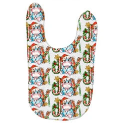 Joy Christmas Hippopotamus Baby Bibs