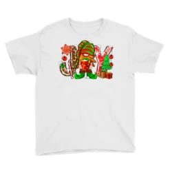 Joy Christmas Elf Gnome Youth Tee -Noel Outfits Store pd.2524084110.37.25058380.s3.1 front white ffffff none x0y0 129 800x800 1