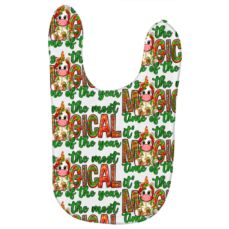 It's The Most Magical Time Of The Year Christmas Baby Bibs 3 It's The Most Magical Time Of The Year Christmas Baby Bibs