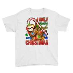 I Only Move Fast On Christmas Sloth Youth Tee 9 I Only Move Fast On Christmas Sloth Youth Tee -Noel Outfits Store pd.2524161260.37.25058318.s3.1 front white ffffff none x1y0 127 800x800 1
