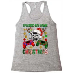 I Paused My Game For Christmas Game Controller Racerback Tank -Noel Outfits Store pd.2524173704.45.25058280.s3.1 front grey ffffff none x2.5y0 139 800x800 1